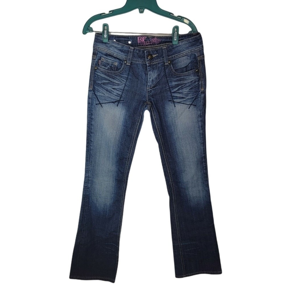 ReRock Express Jeans Bootcut Distressed US 4‎ EUR 27 y2k